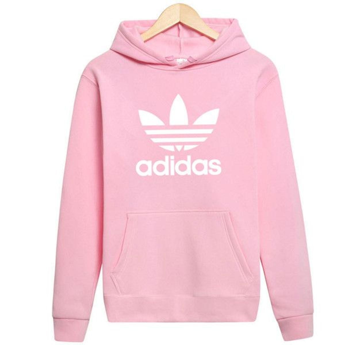 conjunto de moletom adidas feminino rosa