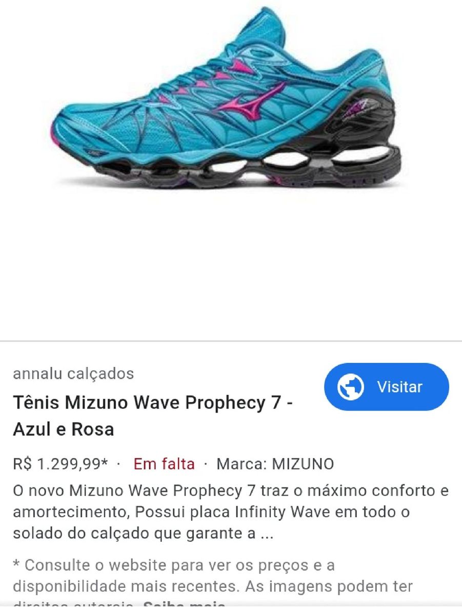 mizuno wave prophecy 7 original
