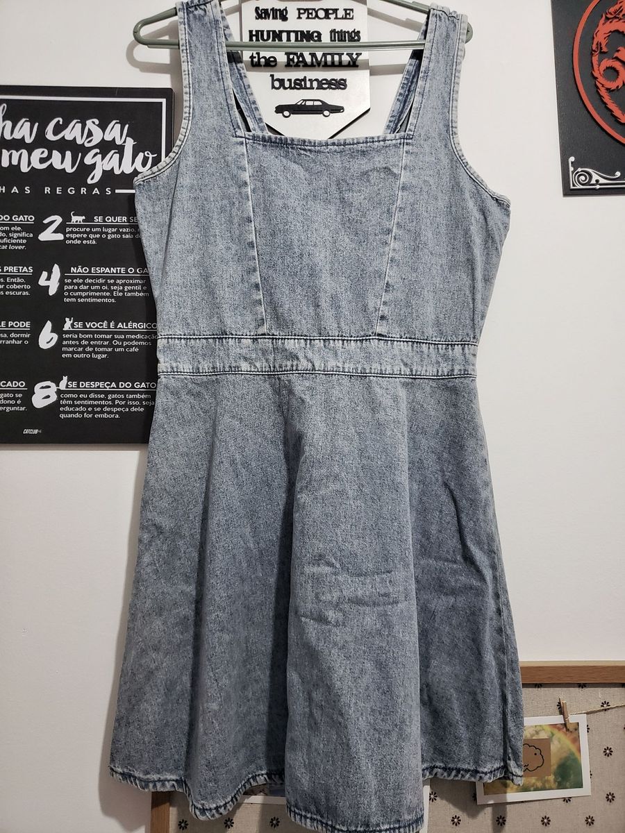 vestido jeans marisa 2018