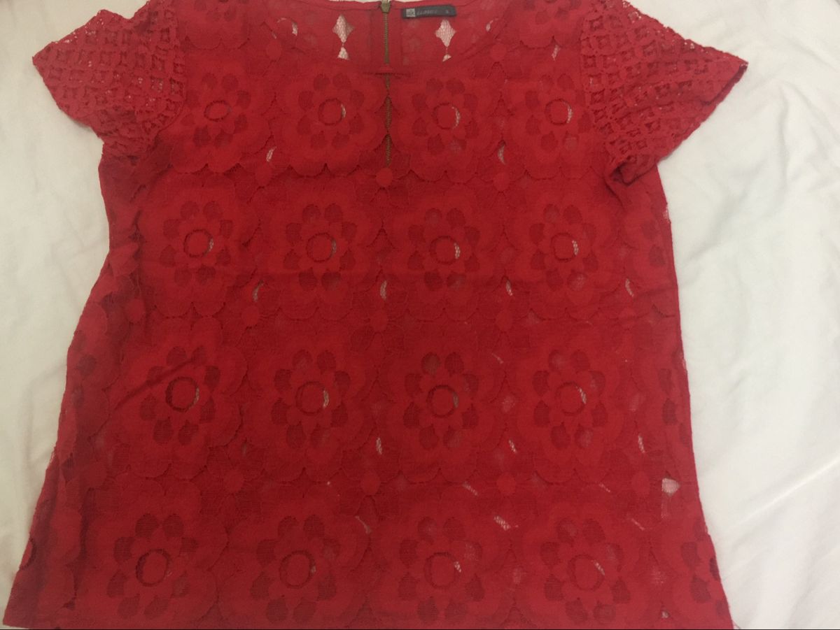 blusa vermelha feminina riachuelo