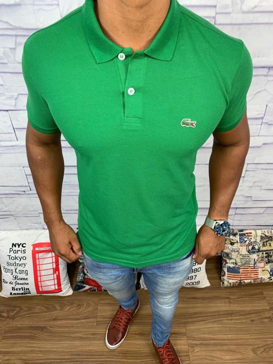 polo lacoste verde