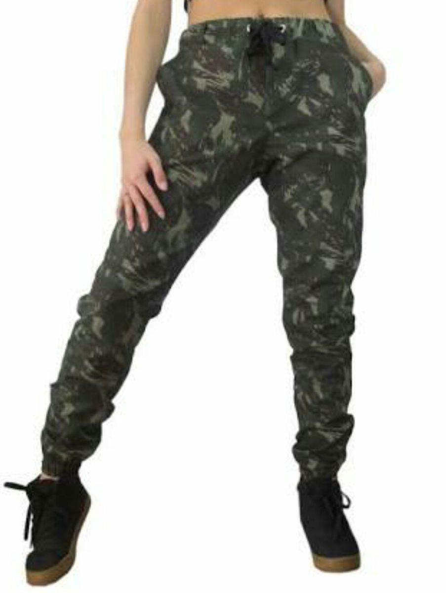 calça moletom camuflada feminina renner