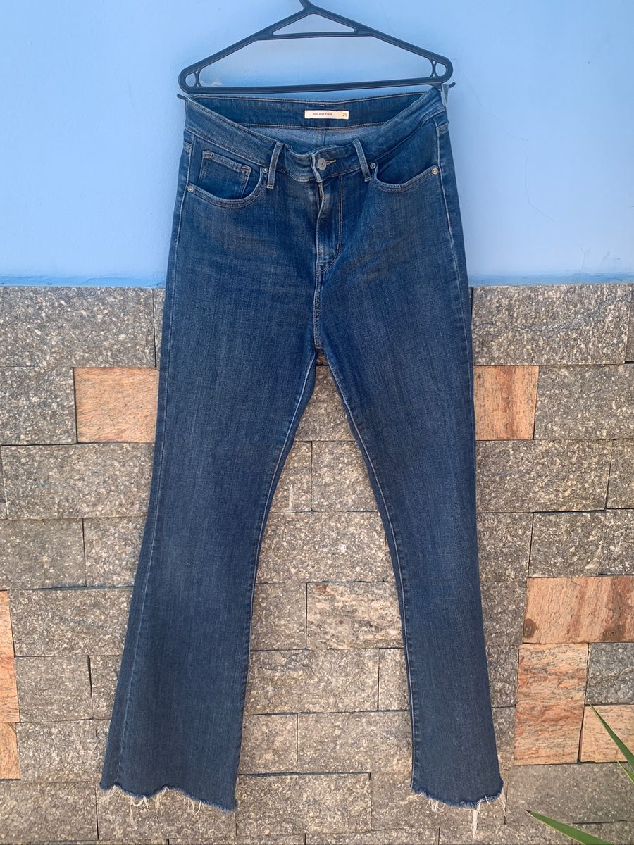 calça levis feminina cintura alta flare