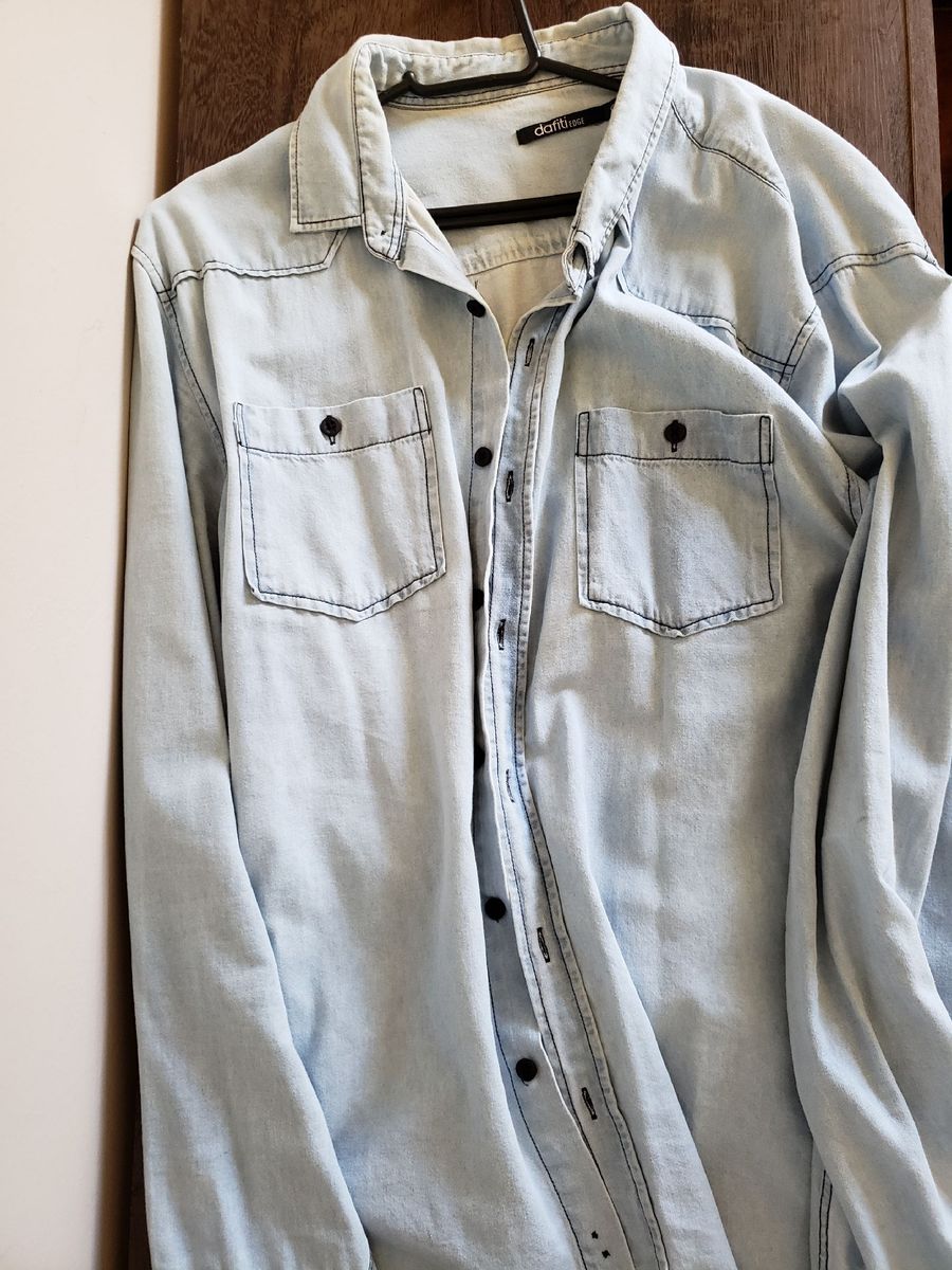 dafiti camisa jeans masculina