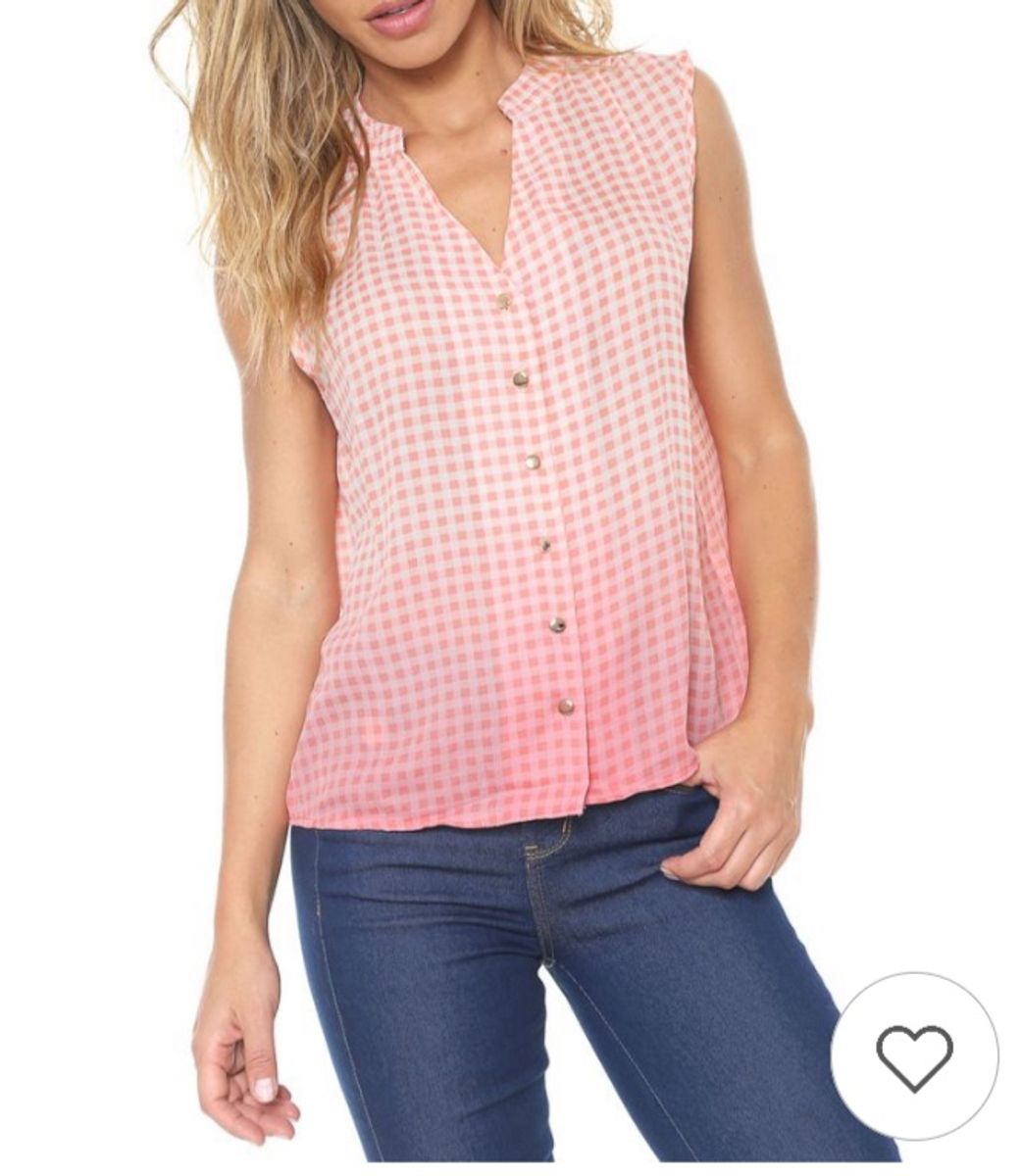 blusa xadrez feminina dafiti