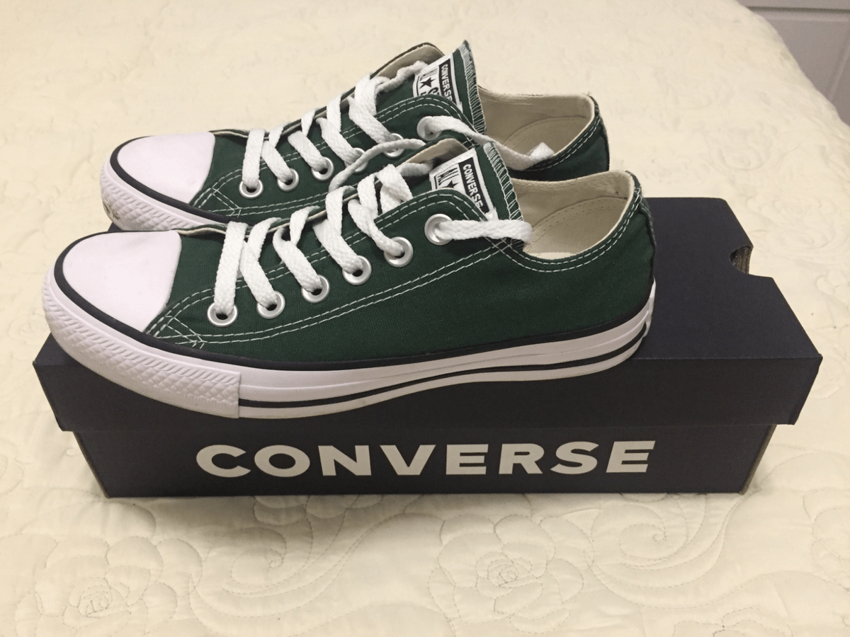 all star verde militar cano alto