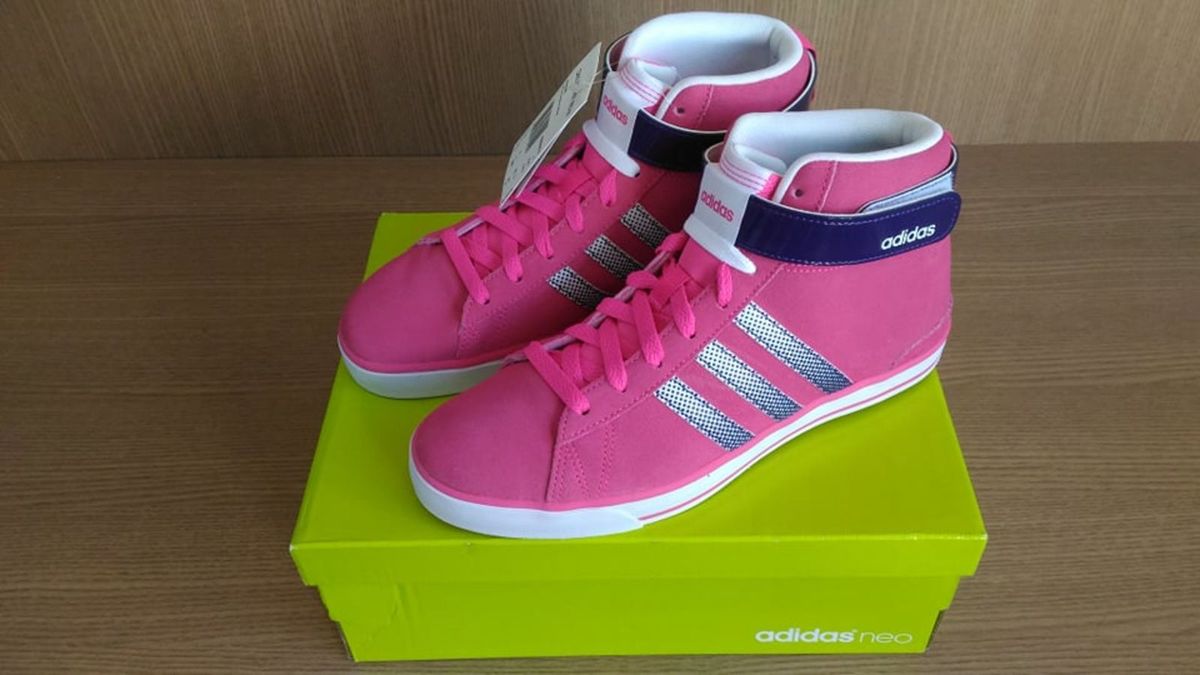 adidas botinha rosa