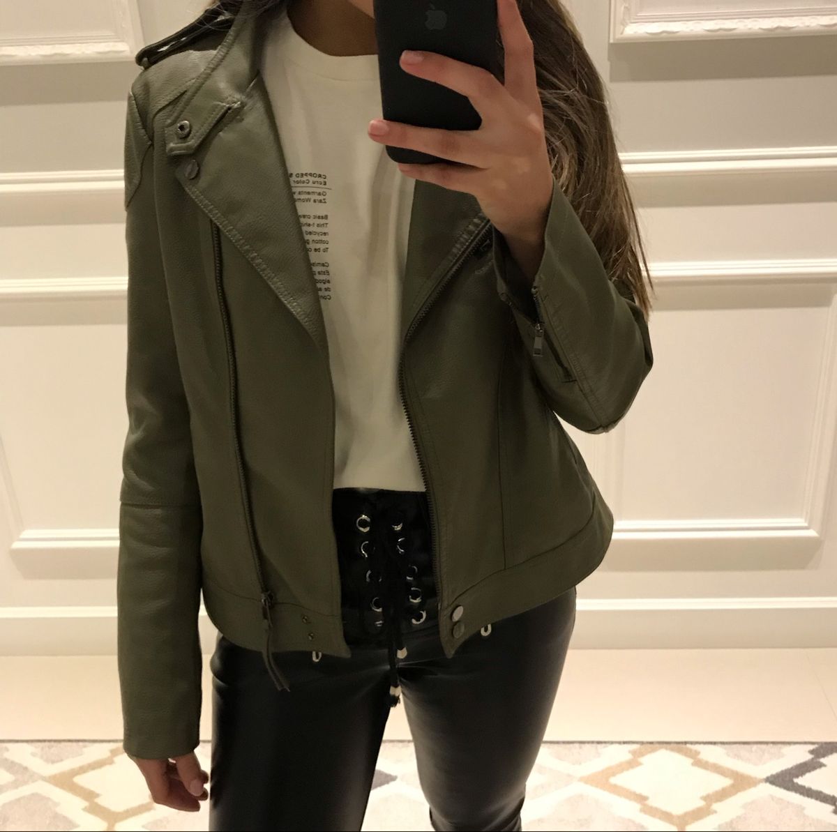 jaqueta verde militar renner