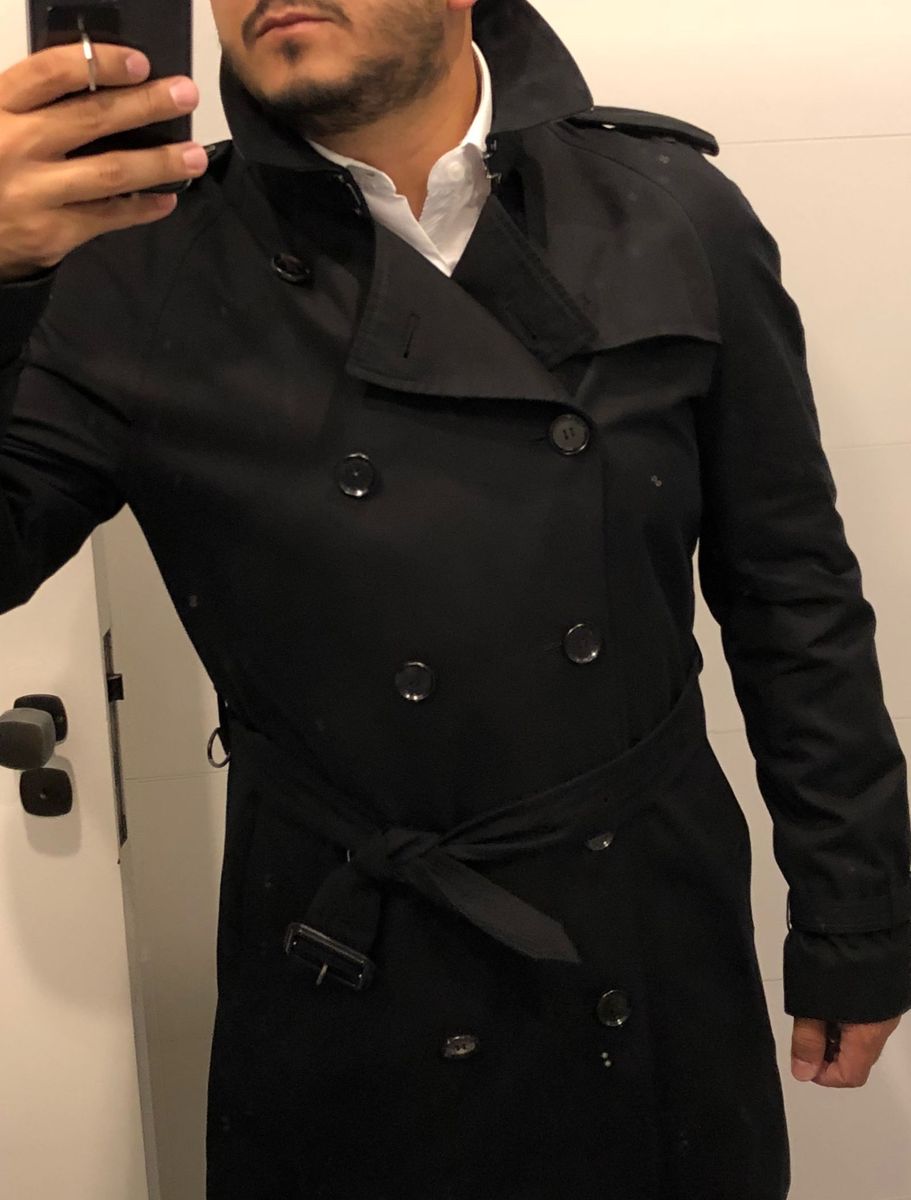 casaco masculino trench coat