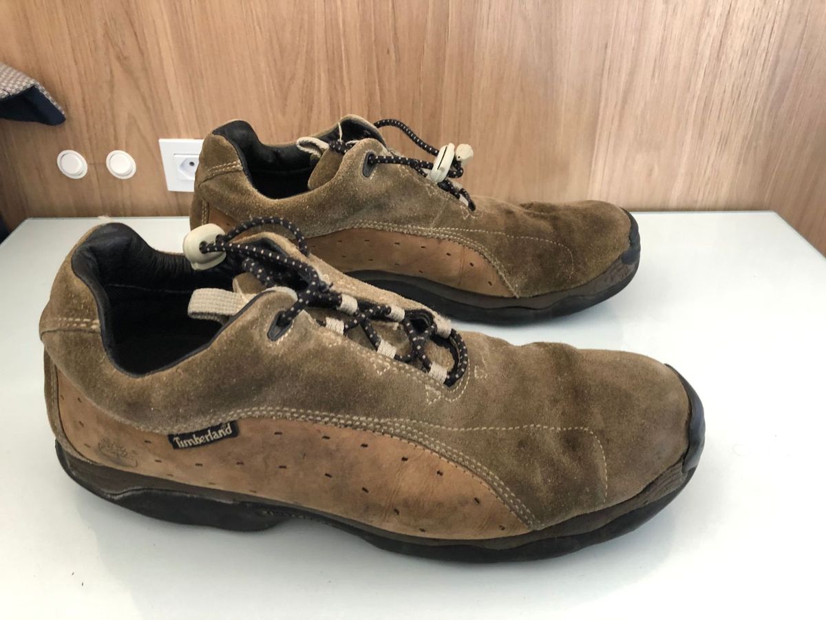 tenis couro timberland