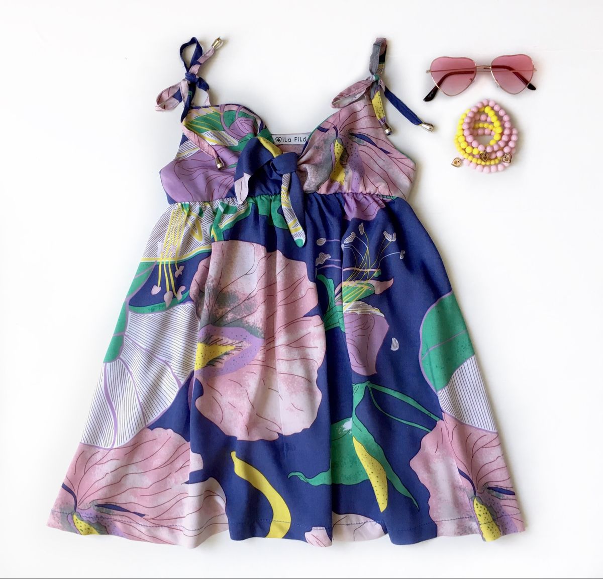 vestido infantil de viscose