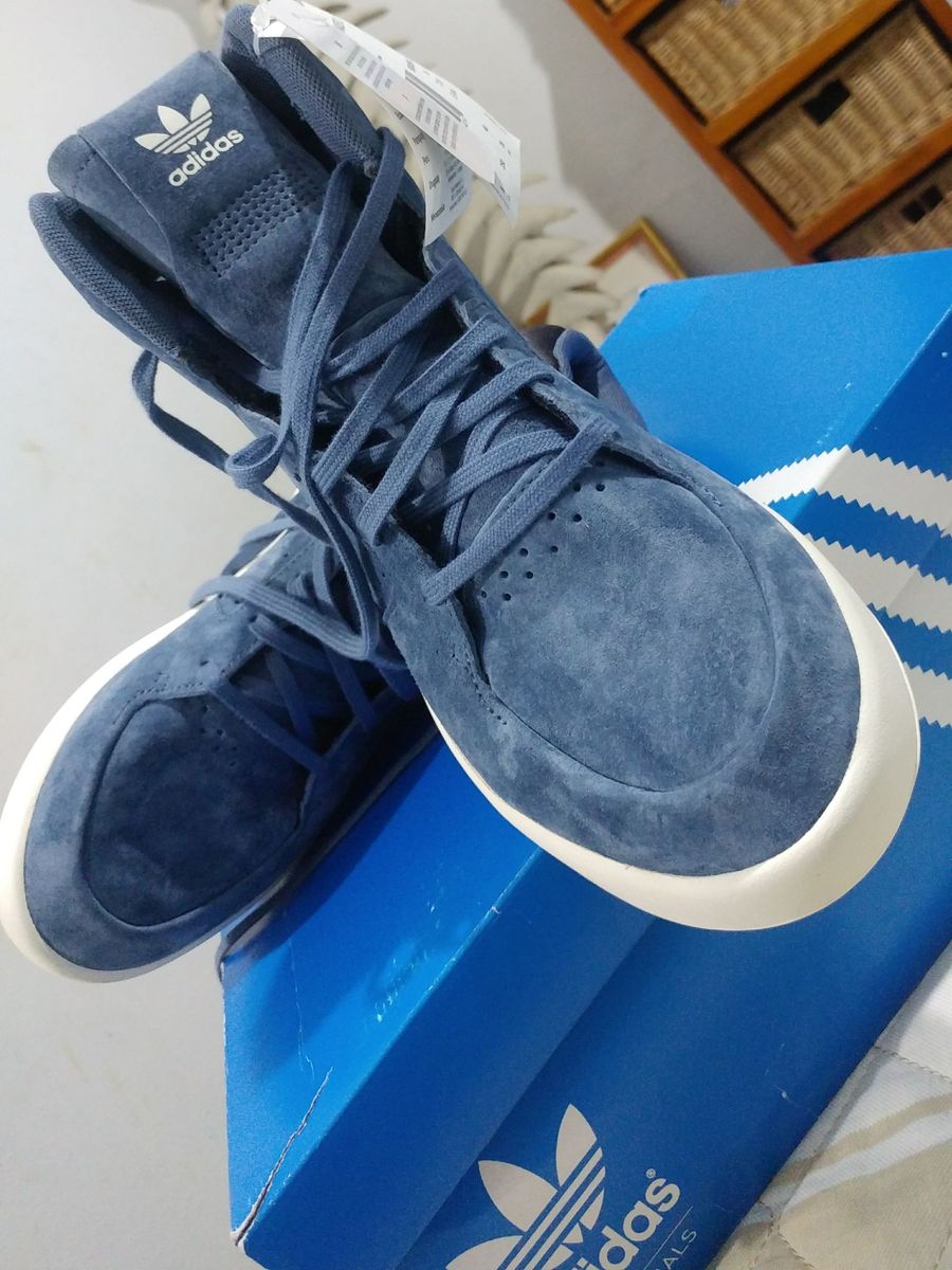 adidas cano alto azul