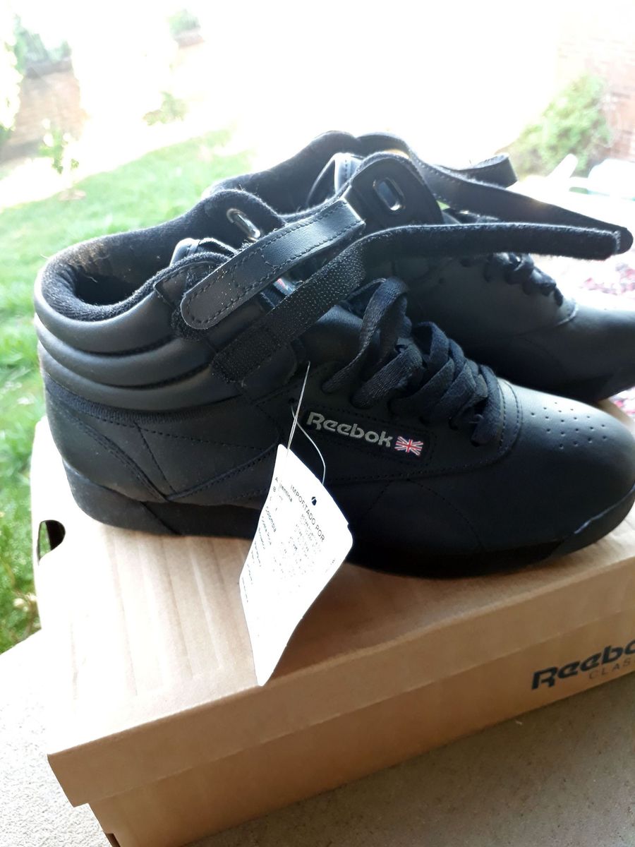 tenis reebok feminino cano alto preto