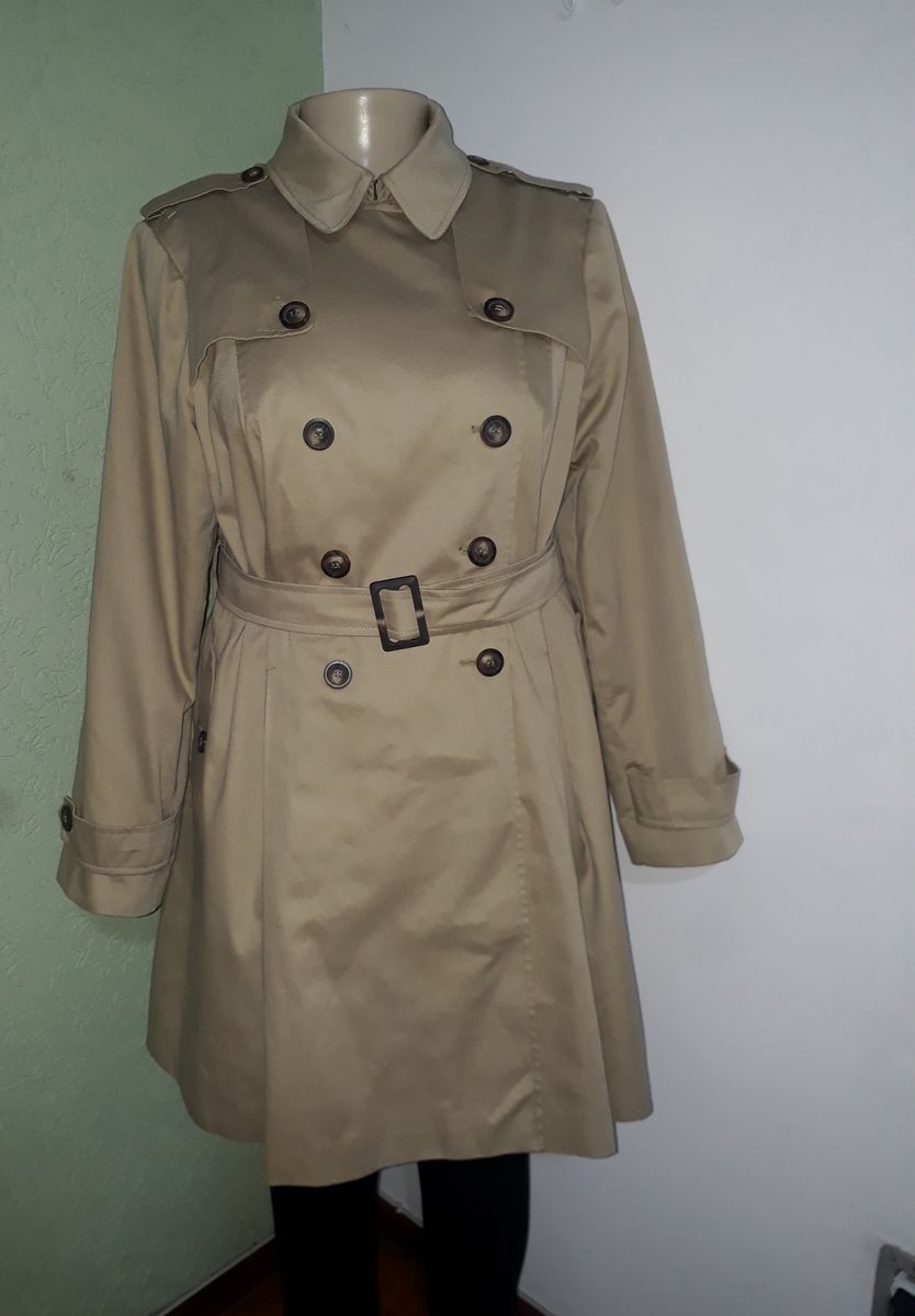 casaco trench coat plus size