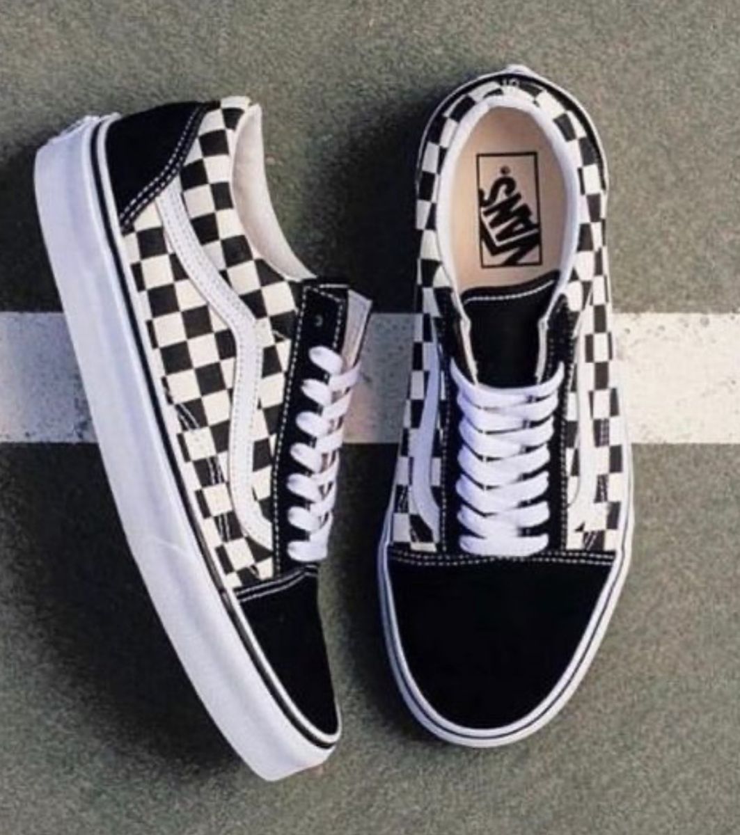 vans old skool xadrez feminino