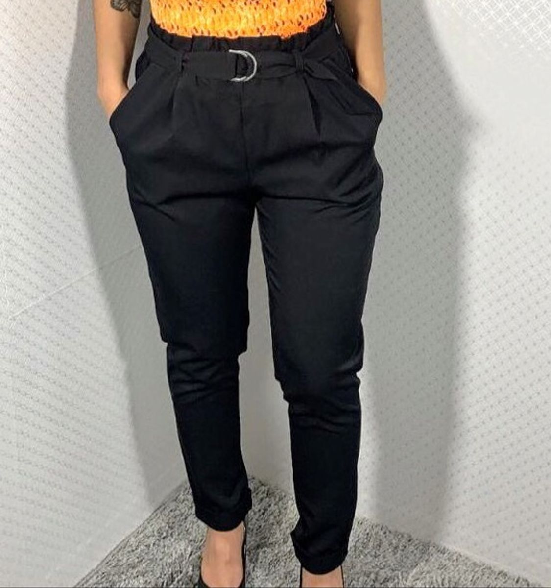 calça jogger alfaiataria feminina