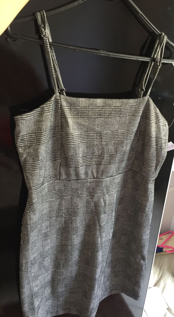 vestido quadriculado renner