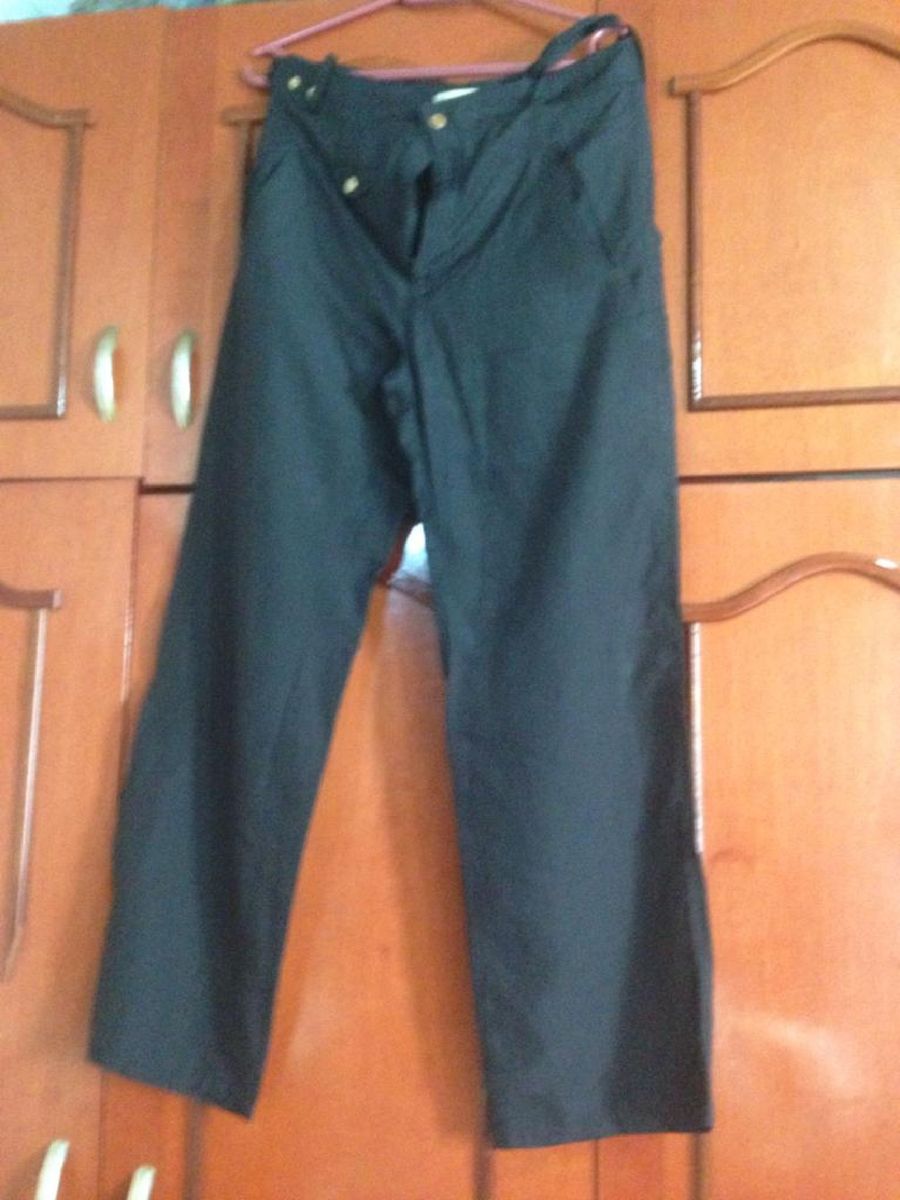 calça de couro balenciaga