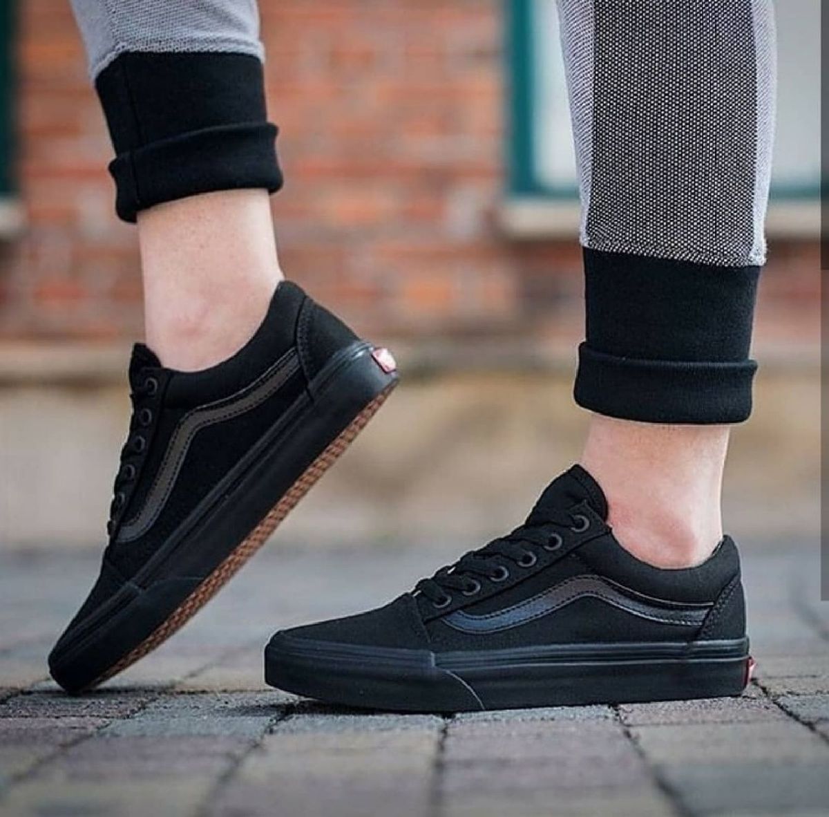 vans feminino todo preto