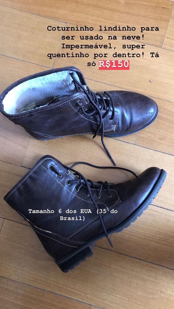 bota coturno feminina impermeavel