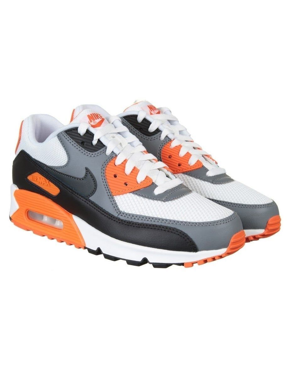 air max 90 branco preto e laranja