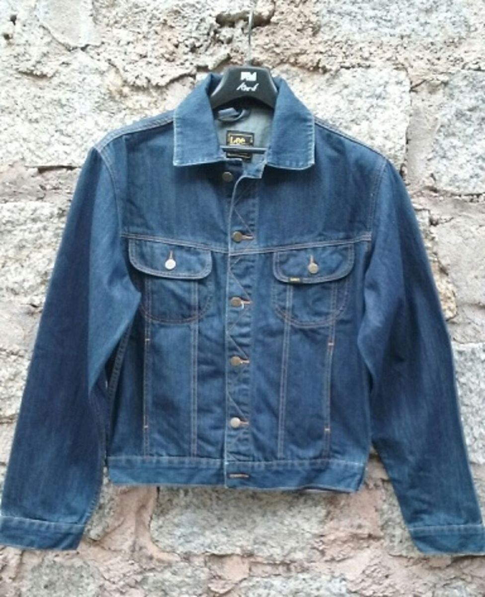 jaqueta jeans lee masculina