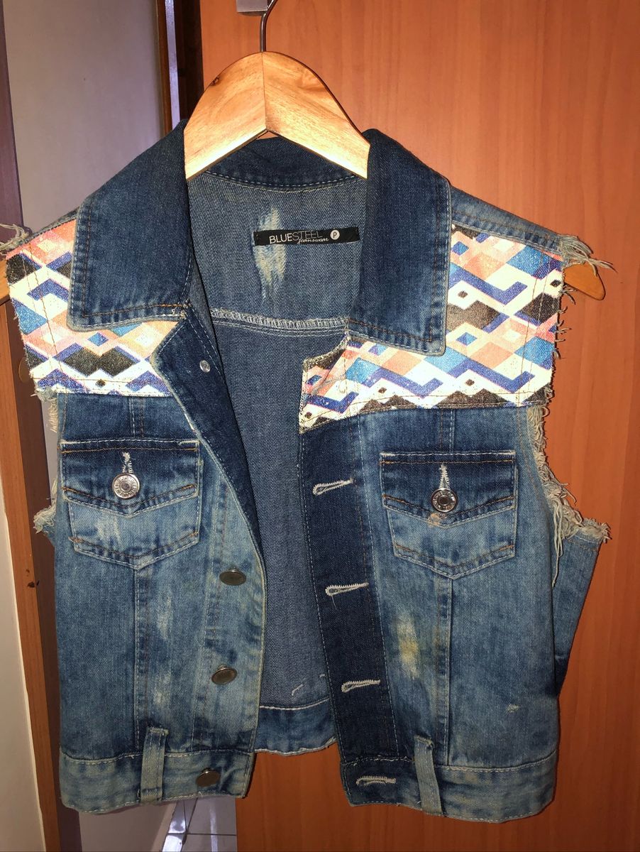 colete jeans feminino renner