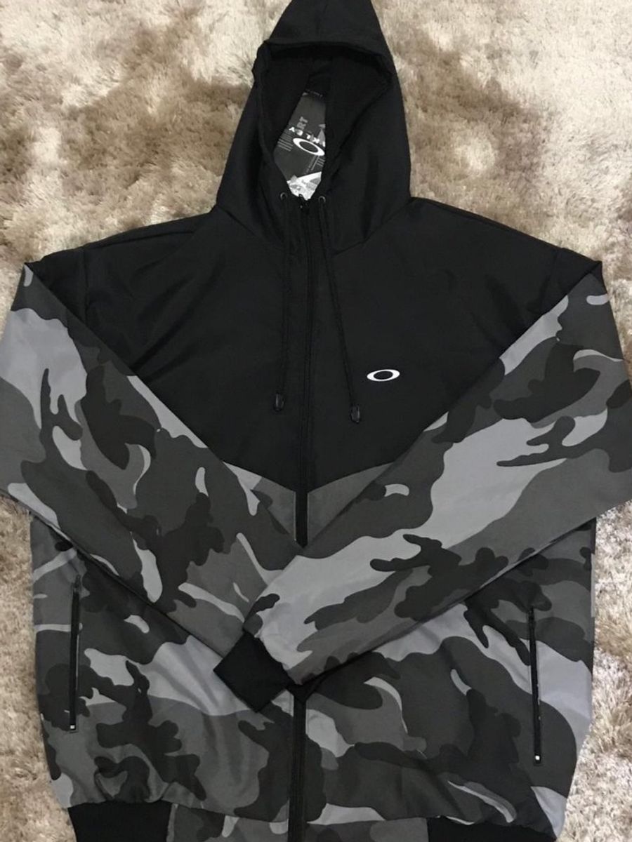 jaqueta oakley camuflada corta vento