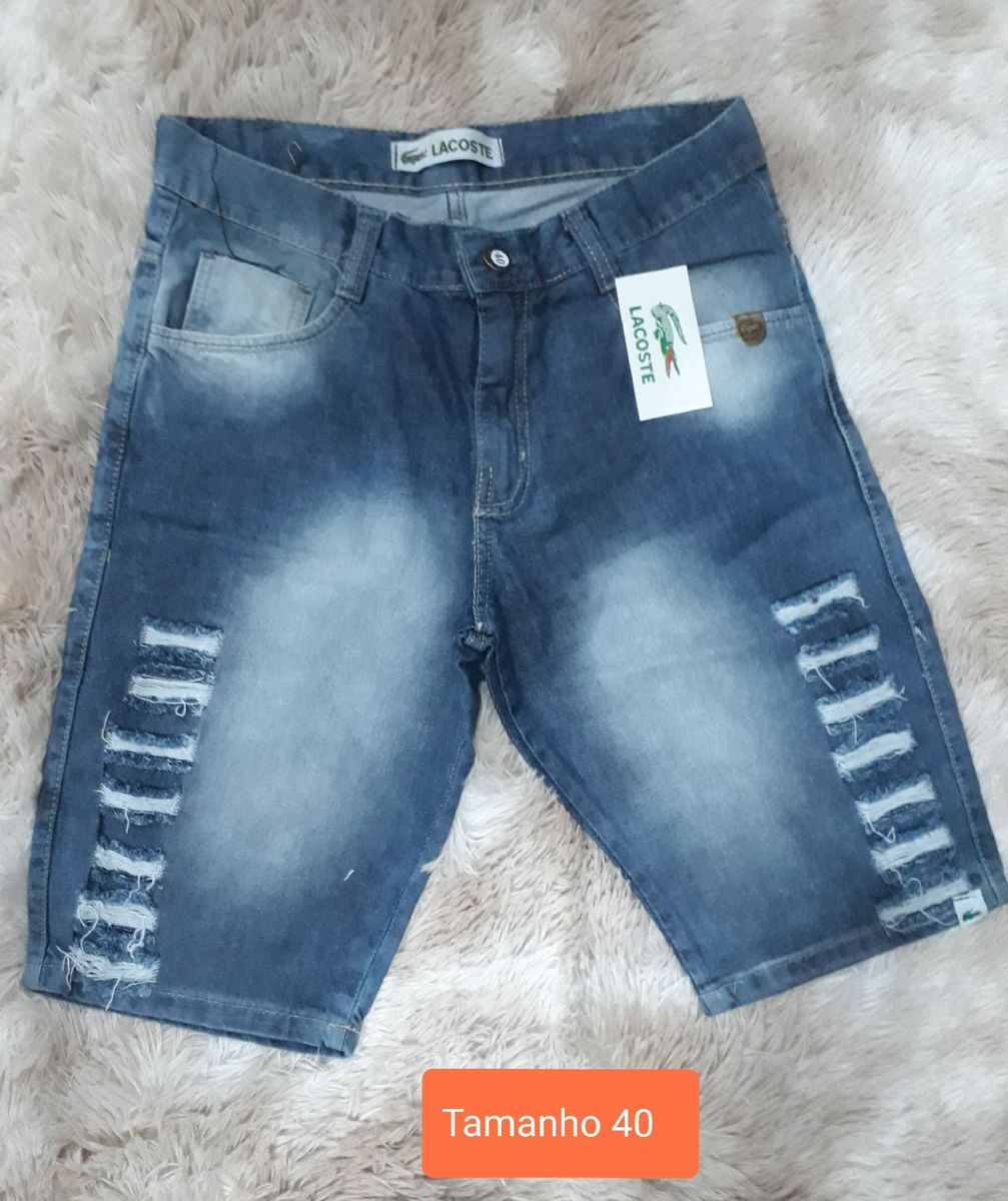 bermudas lacoste masculina jeans