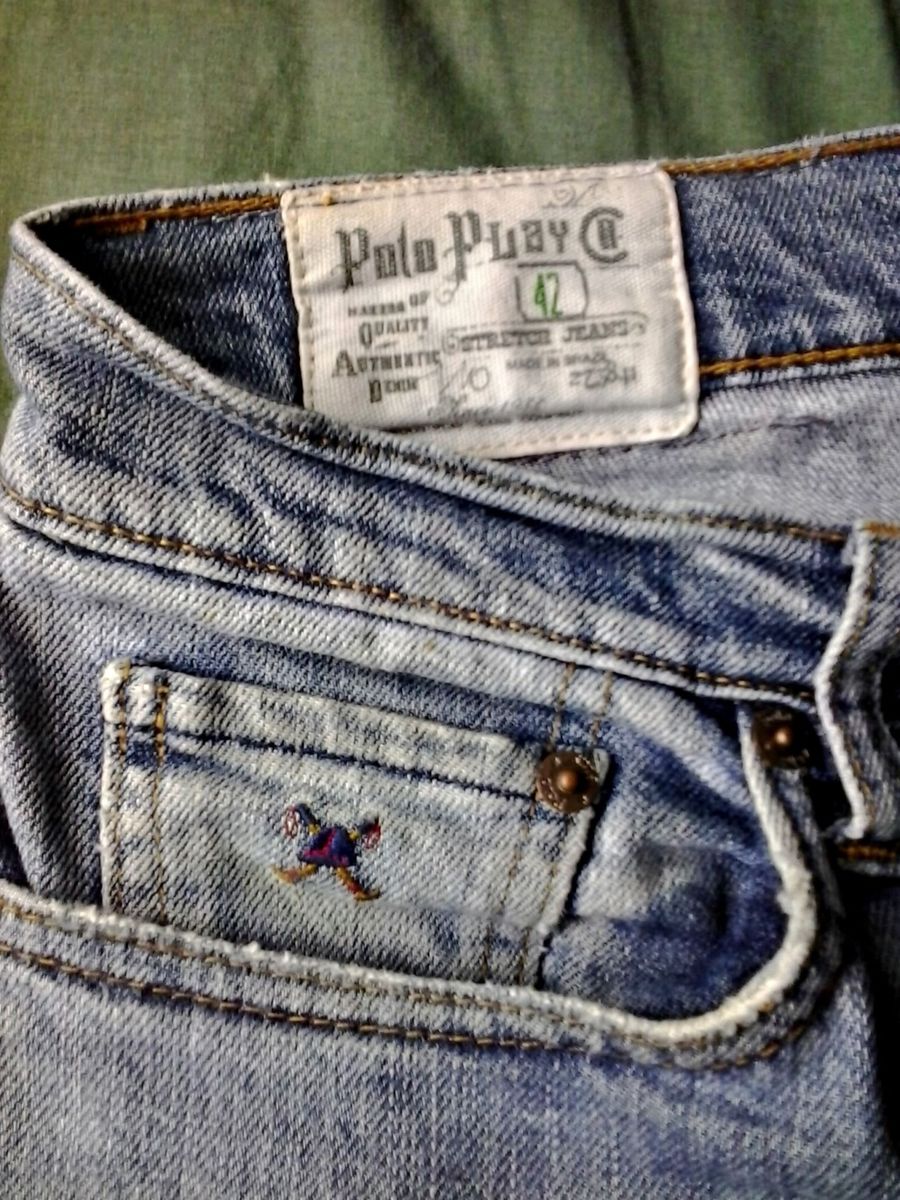 calça jeans masculina polo play