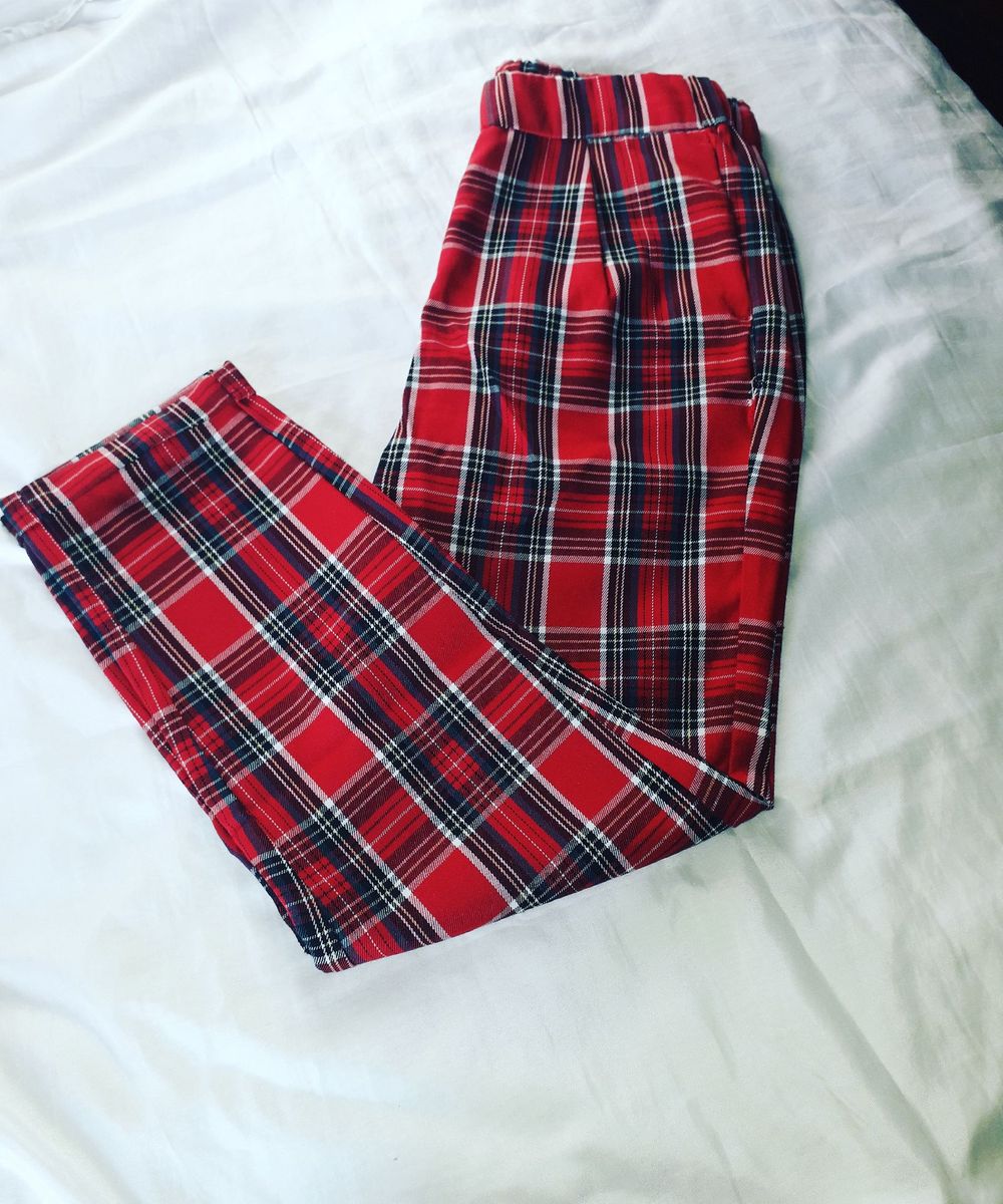 calça xadrez renner masculina
