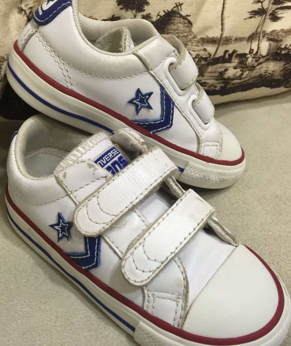 all star de couro com velcro