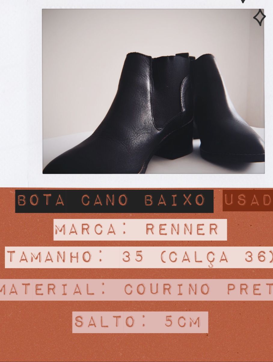 renner botas femininas