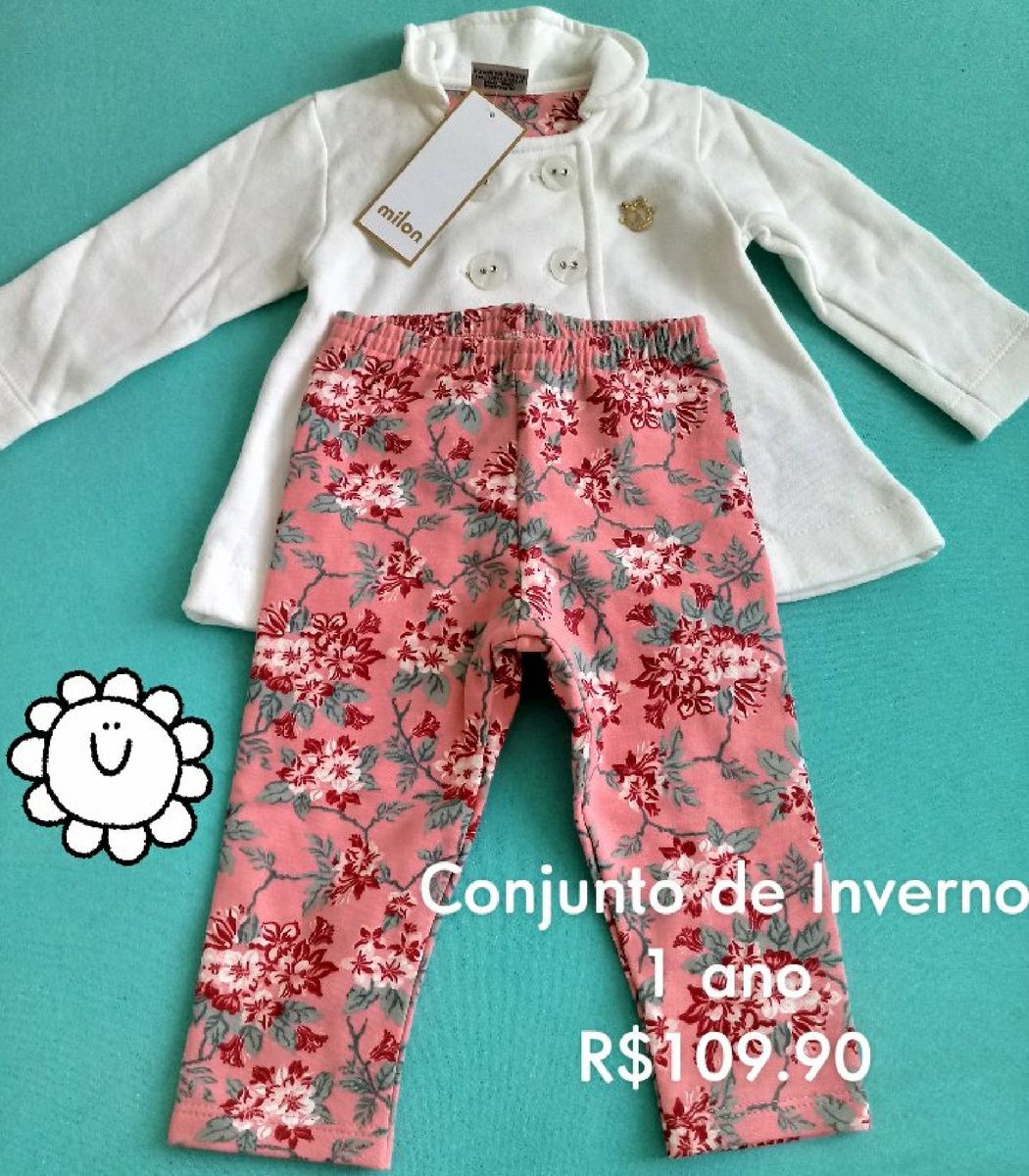 conjunto menina 1 ano