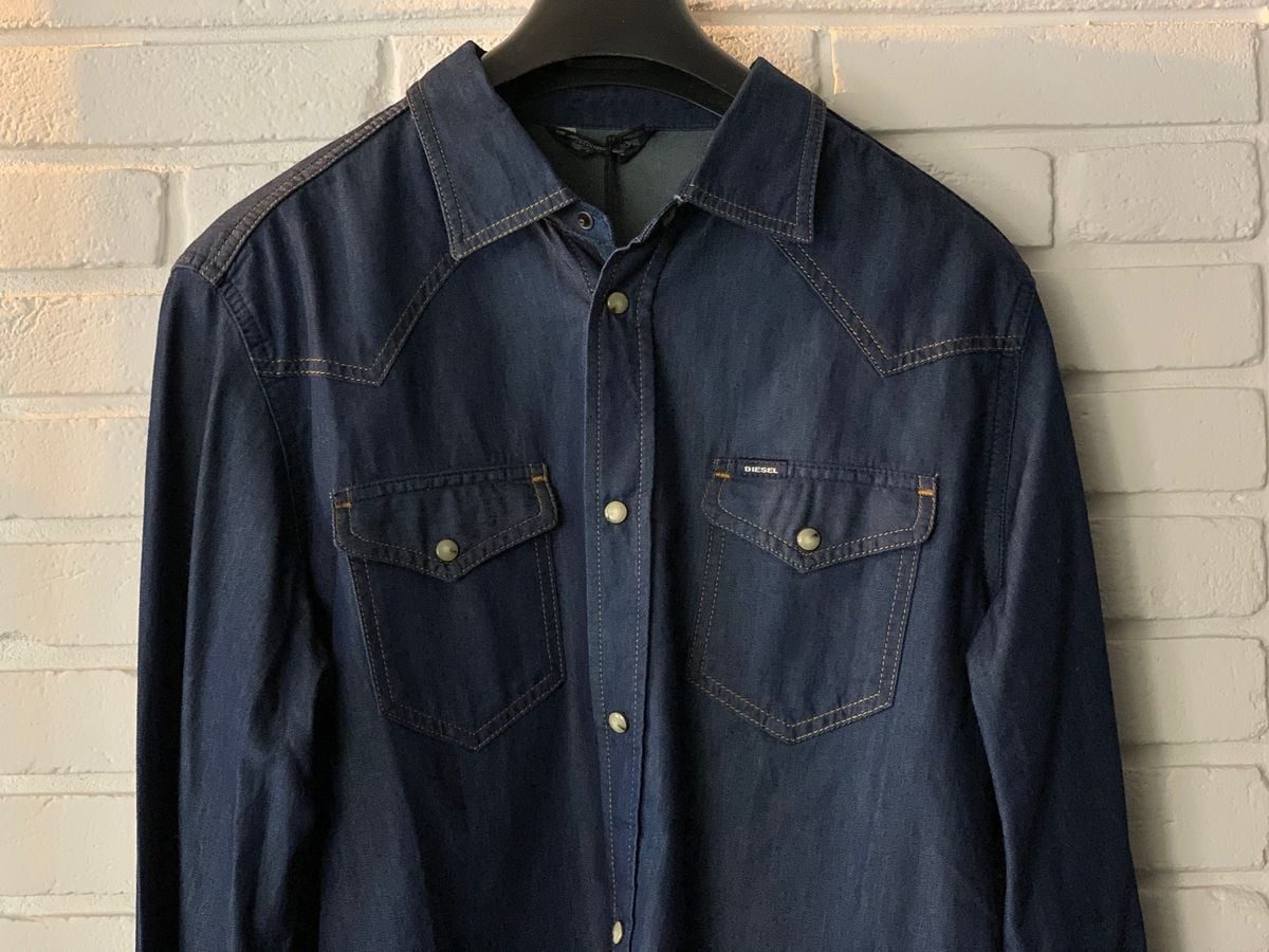 jaqueta jeans diesel masculina