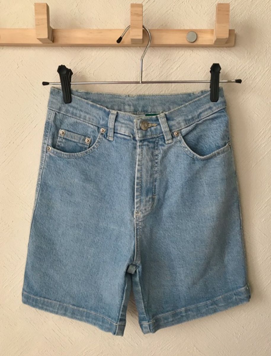 short jeans cintura alta c&a