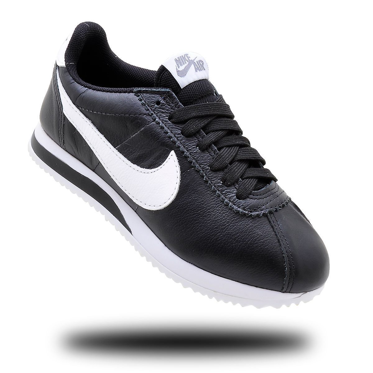 nike cortez branco e preto