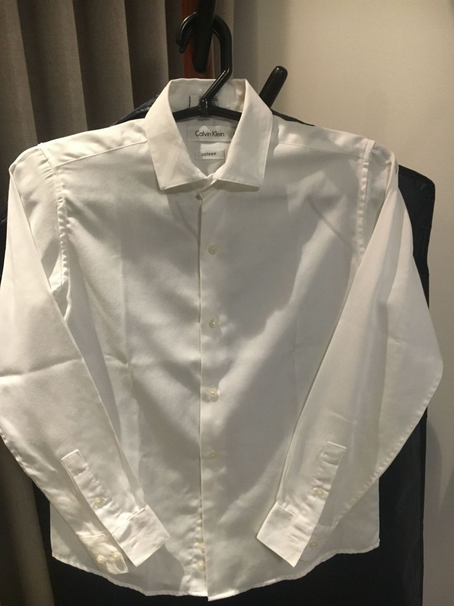 camisa social infantil calvin klein