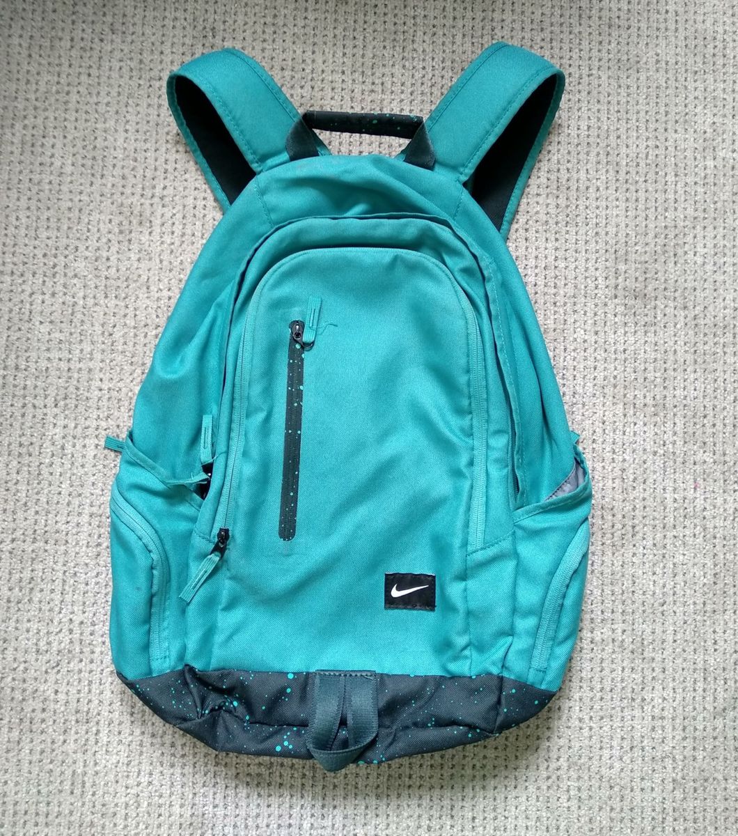 mochila nike azul turquesa
