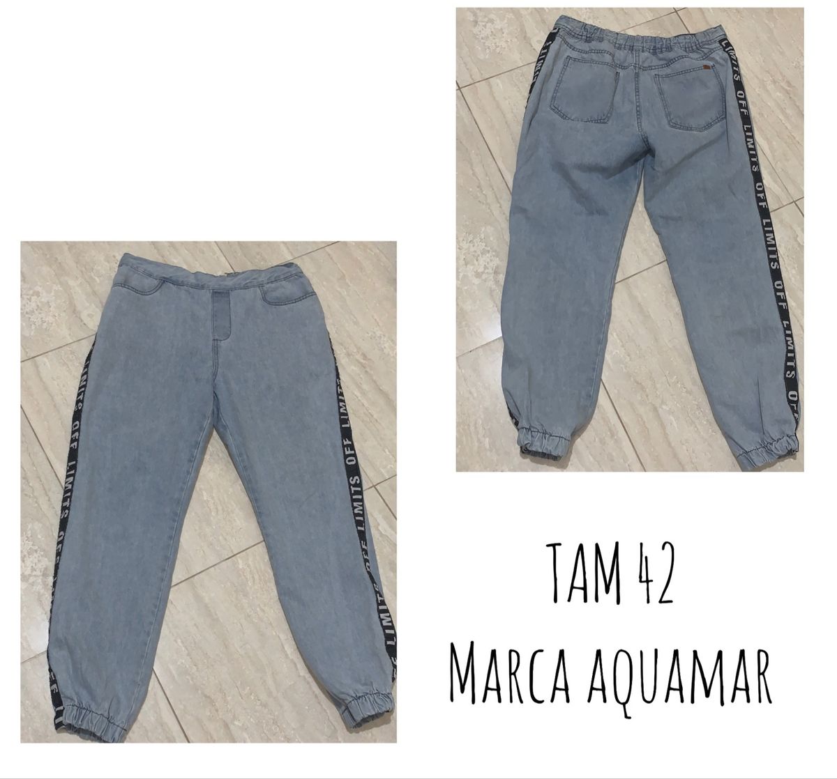calça jeans aquamar