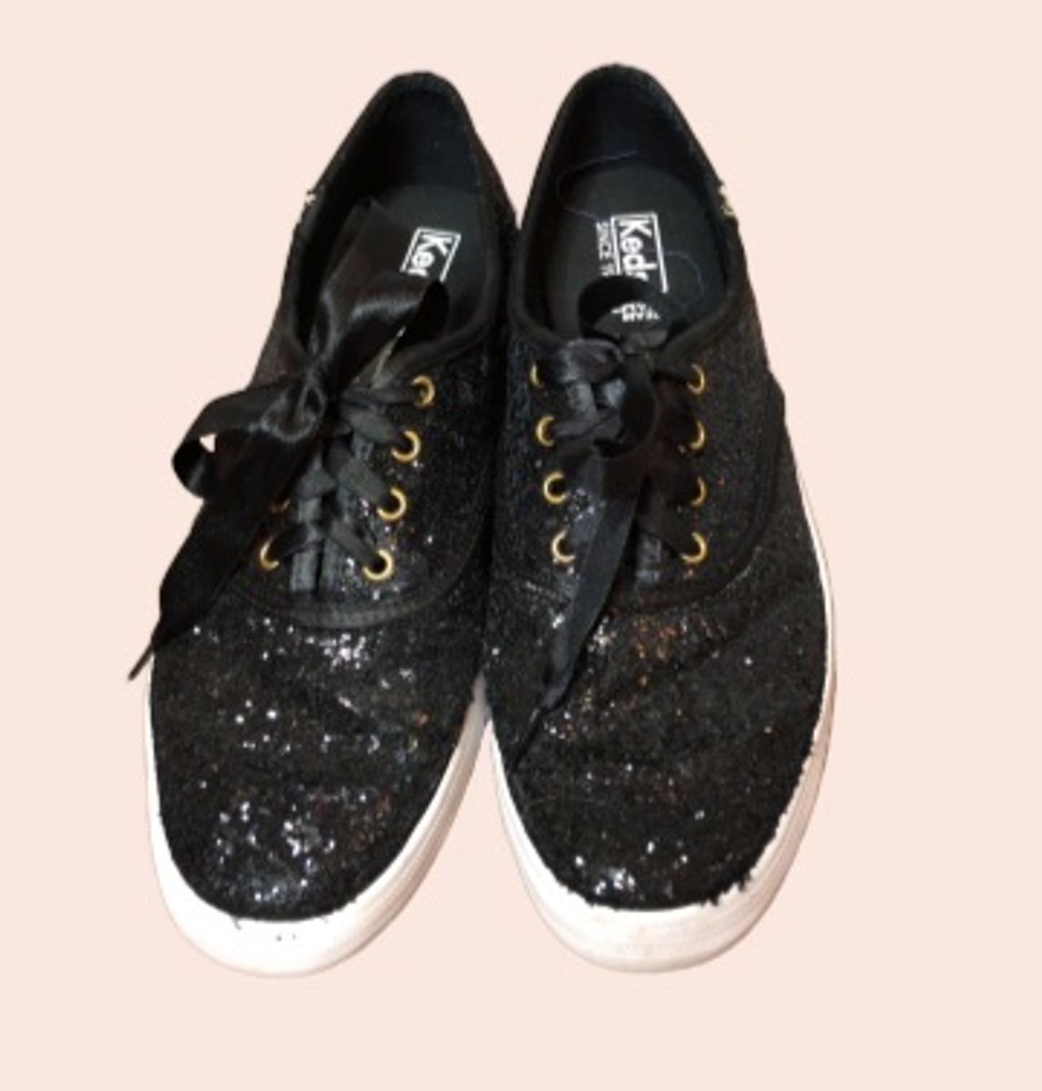 keds glitter preto