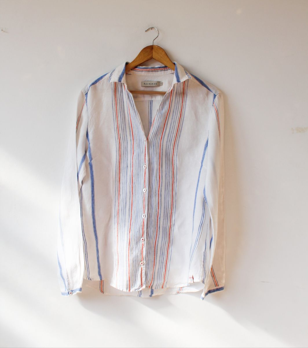 camisa de linho feminina richards