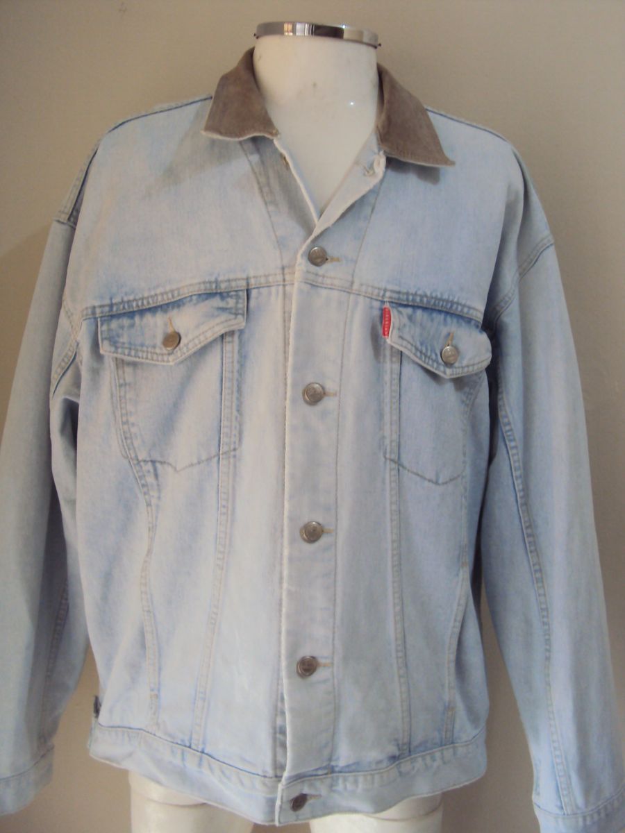 jaqueta jeans lavado masculina