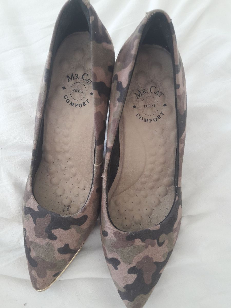 scarpin camuflado schutz