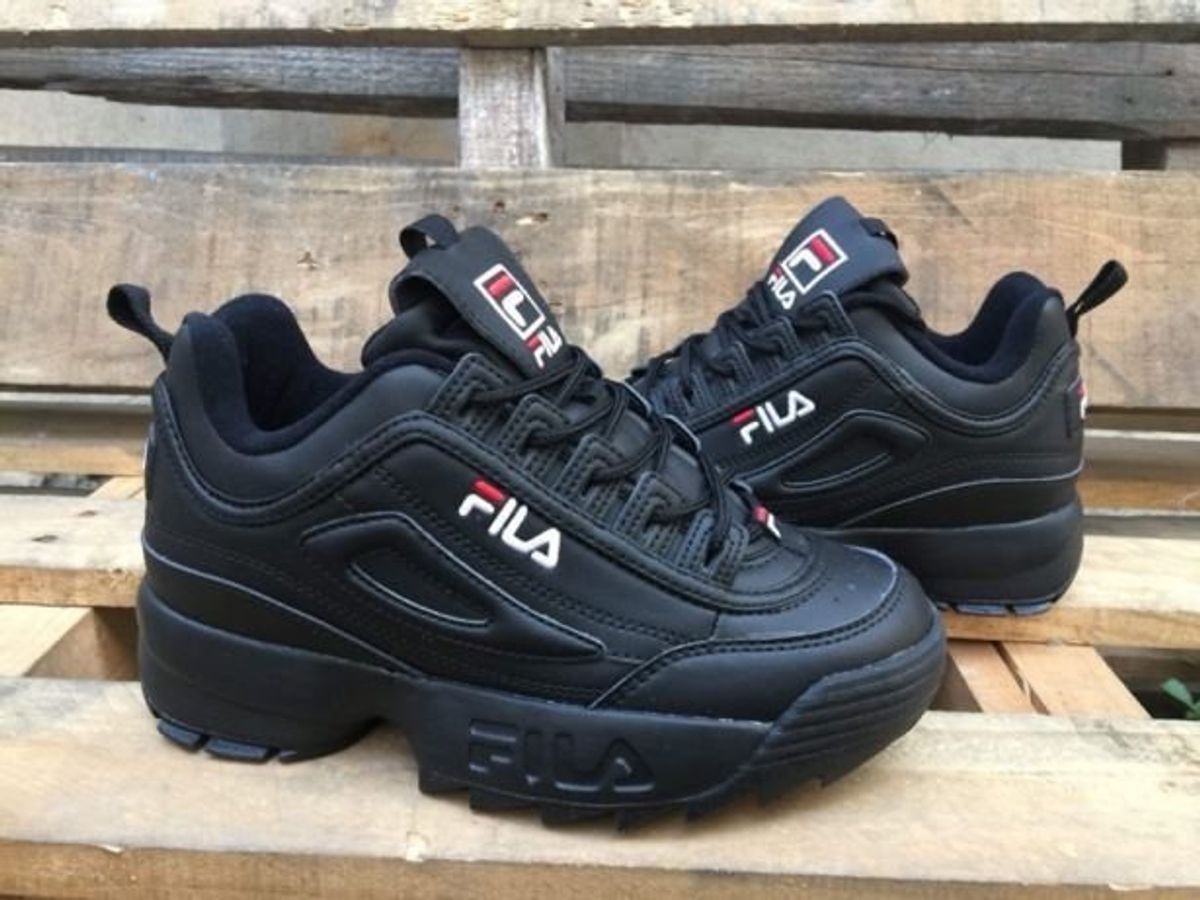 tenis fila preto feminino