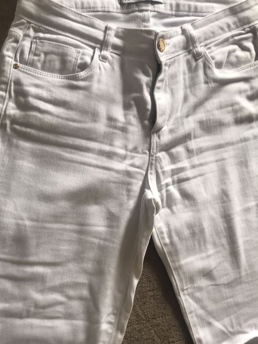 calça jeans branca feminina c&a