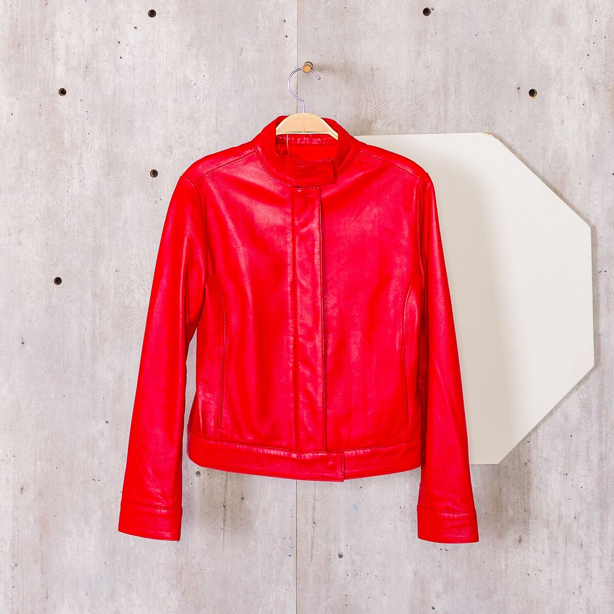 jaqueta de couro forum feminina