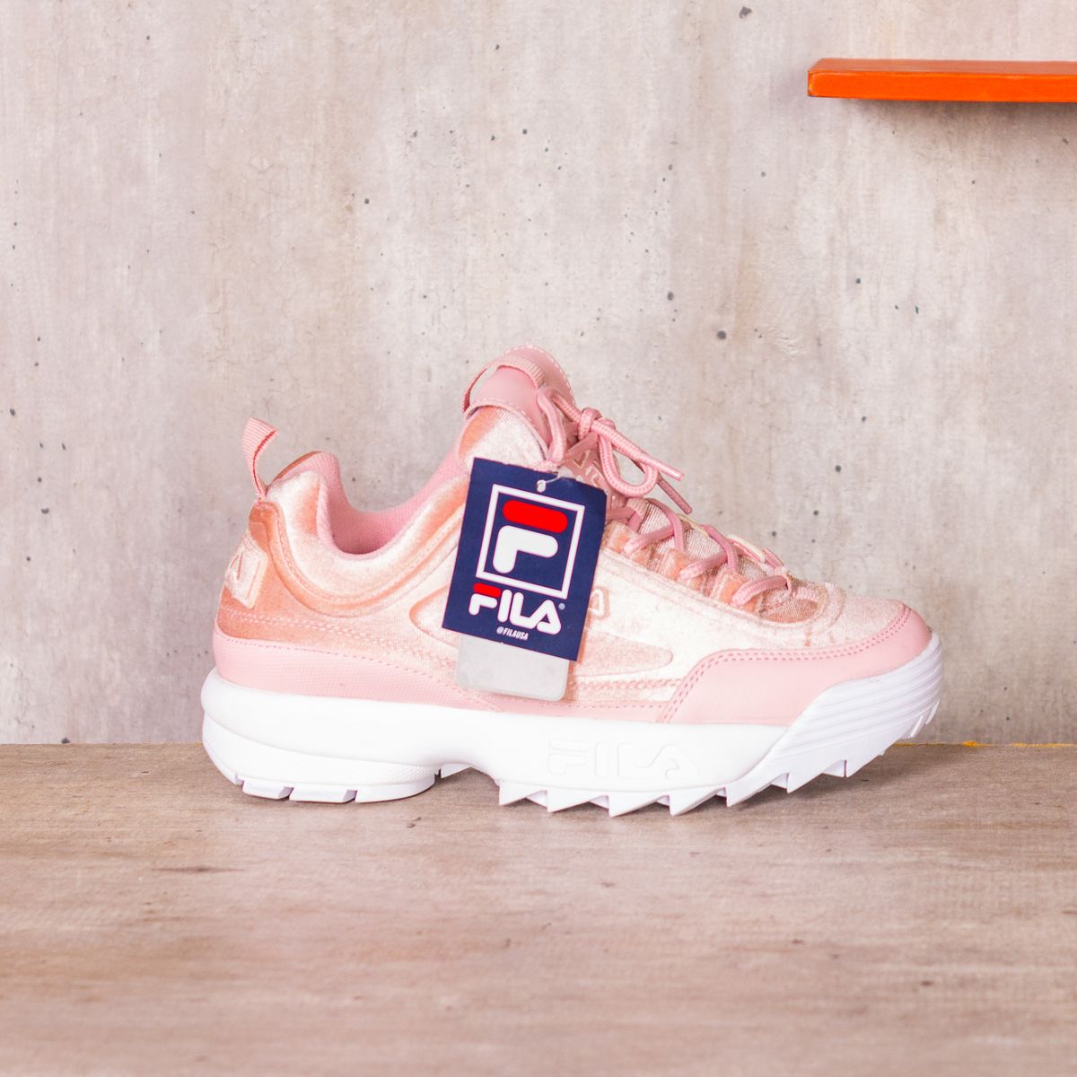 fila disruptor veludo