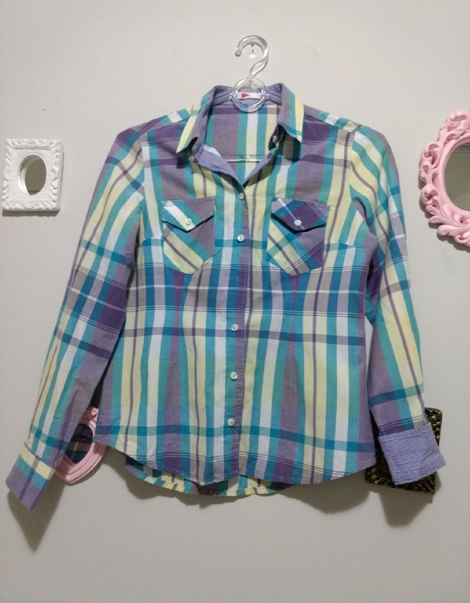 riachuelo camisa xadrez feminina