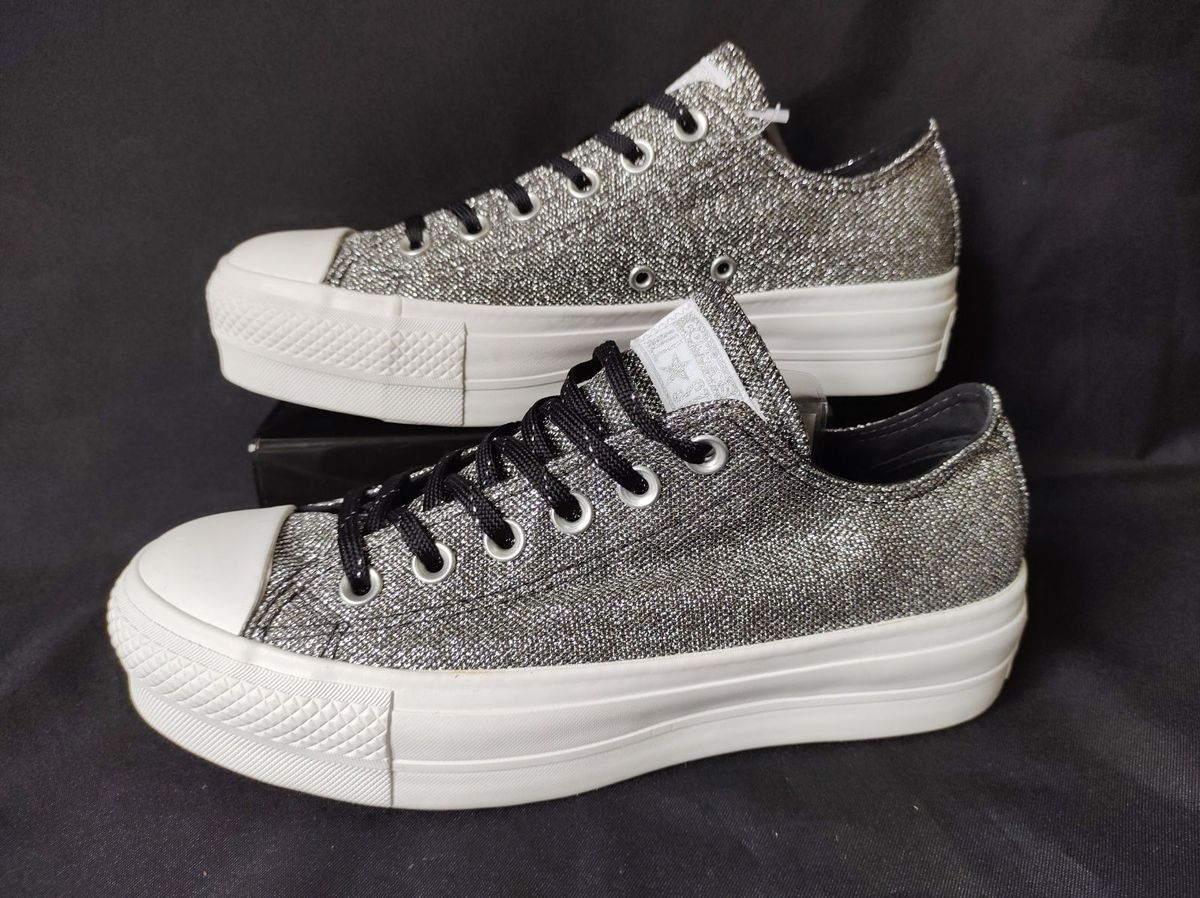 all star preto com brilho